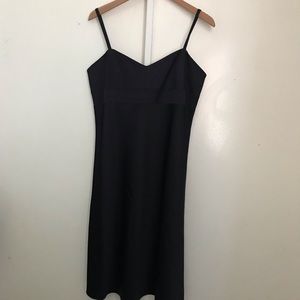 Banana Republic Y2K Romantic black Midi Dress